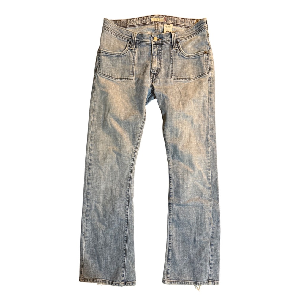 Levi's 542 Low Flare Red Tab Bootcut Jeans Womens 12M Blue Y2K Light Wash